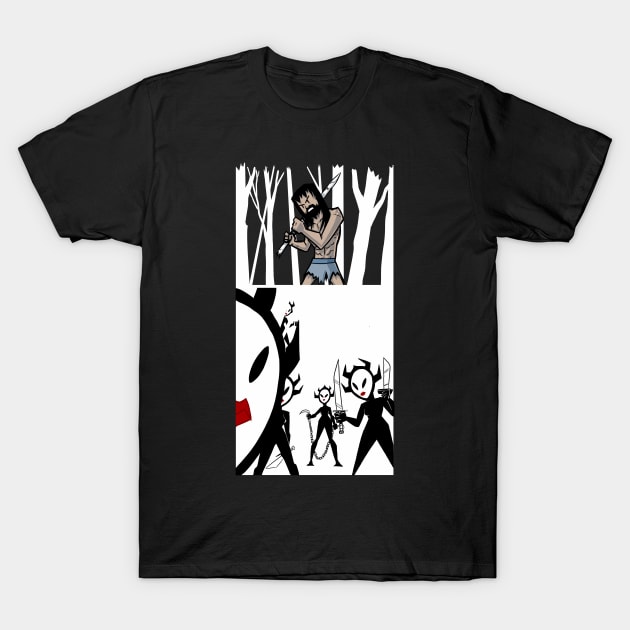 Samurai Jack - Snow Battle T-Shirt by Mrgacey